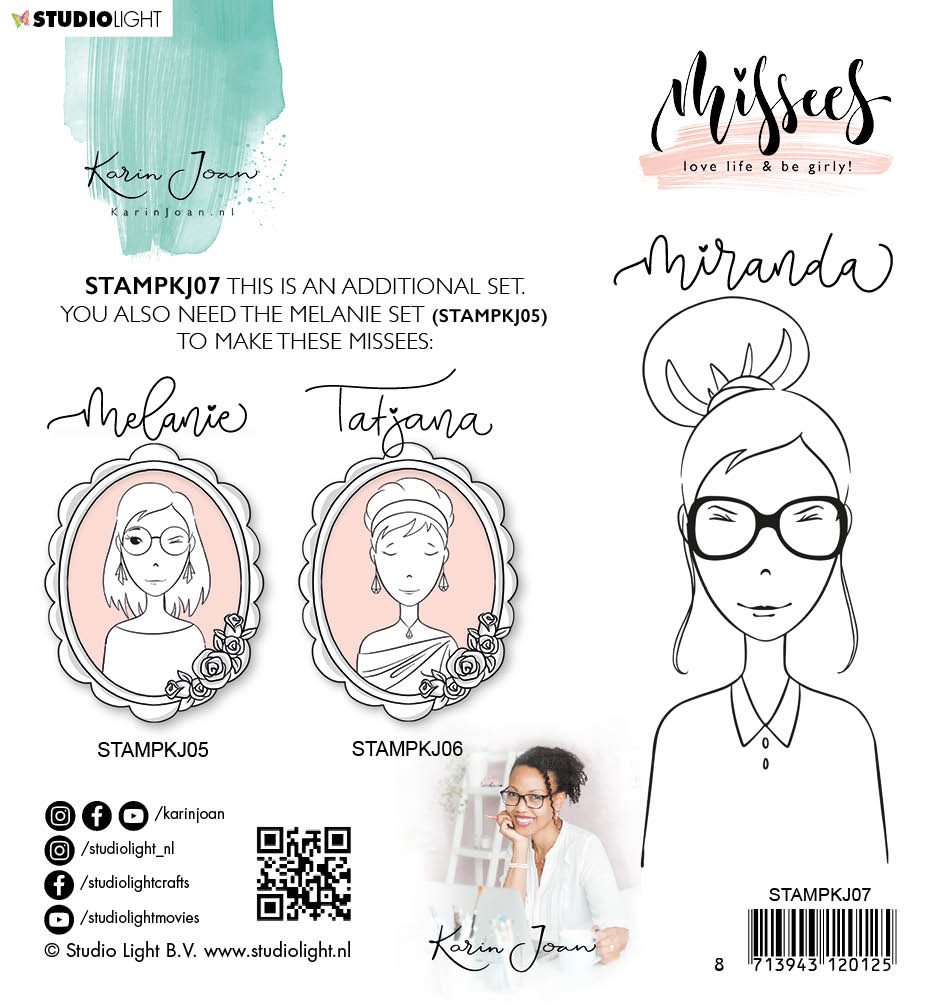 Karin Joan Clear Stamp Miranda Missees Collection 160x120mm nr.07