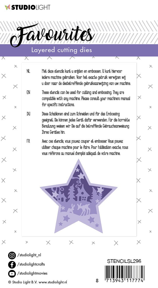 SL Cutting & Embossing Die Layered Favourites 100x150mm nr.296