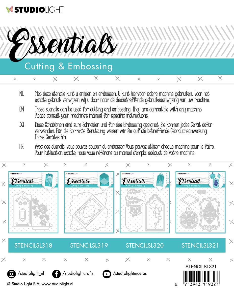 SL Cutting & Embossing Die Label Essential 133x143mm nr.321