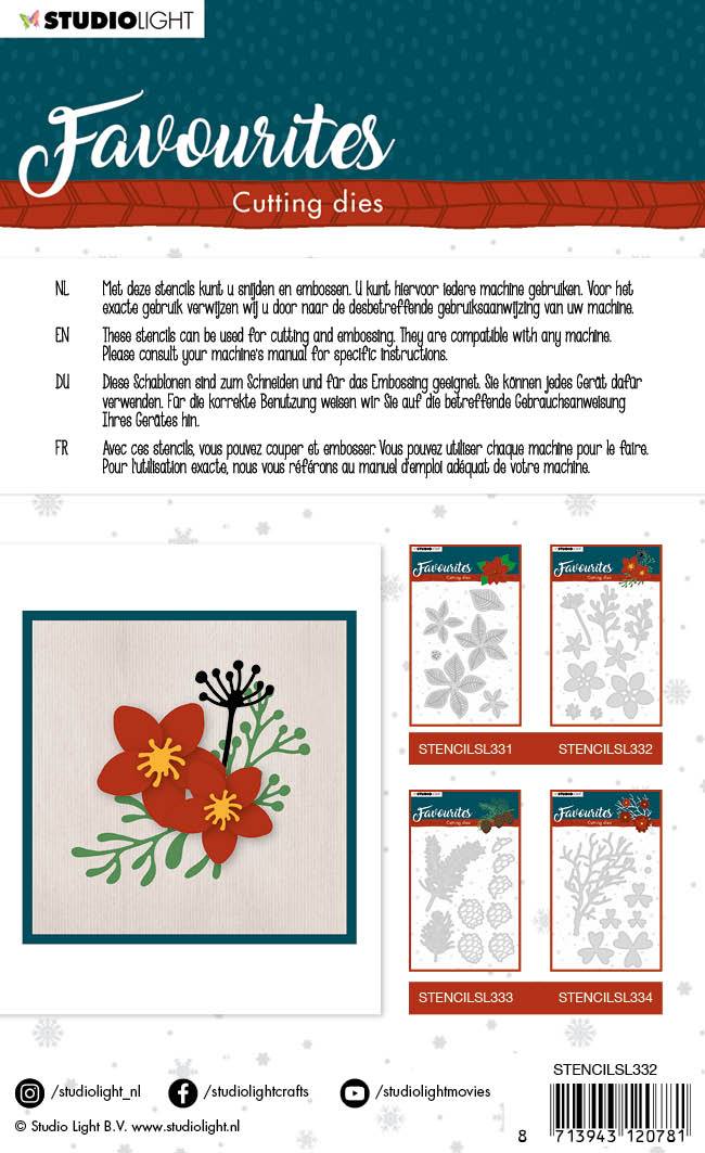 Cutting Die Winter's Favourites 110x118mm nr.332