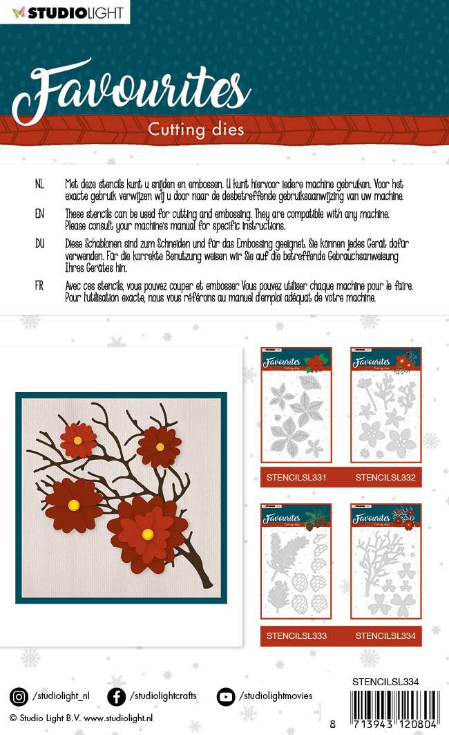 Cutting Die Winter's Favourites 110x118mm nr.334