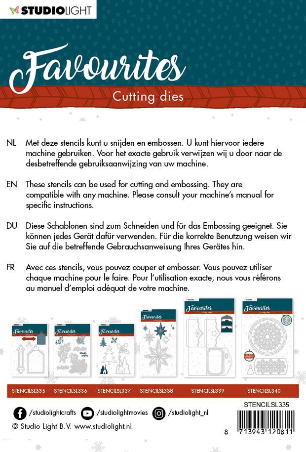 Cutting Die Winter's Favourites 105x155mm nr.335