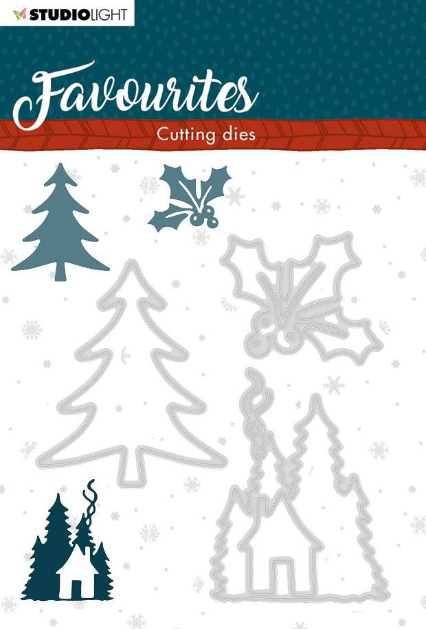 Cutting Die Winter's Favourites 105x155mm nr.337