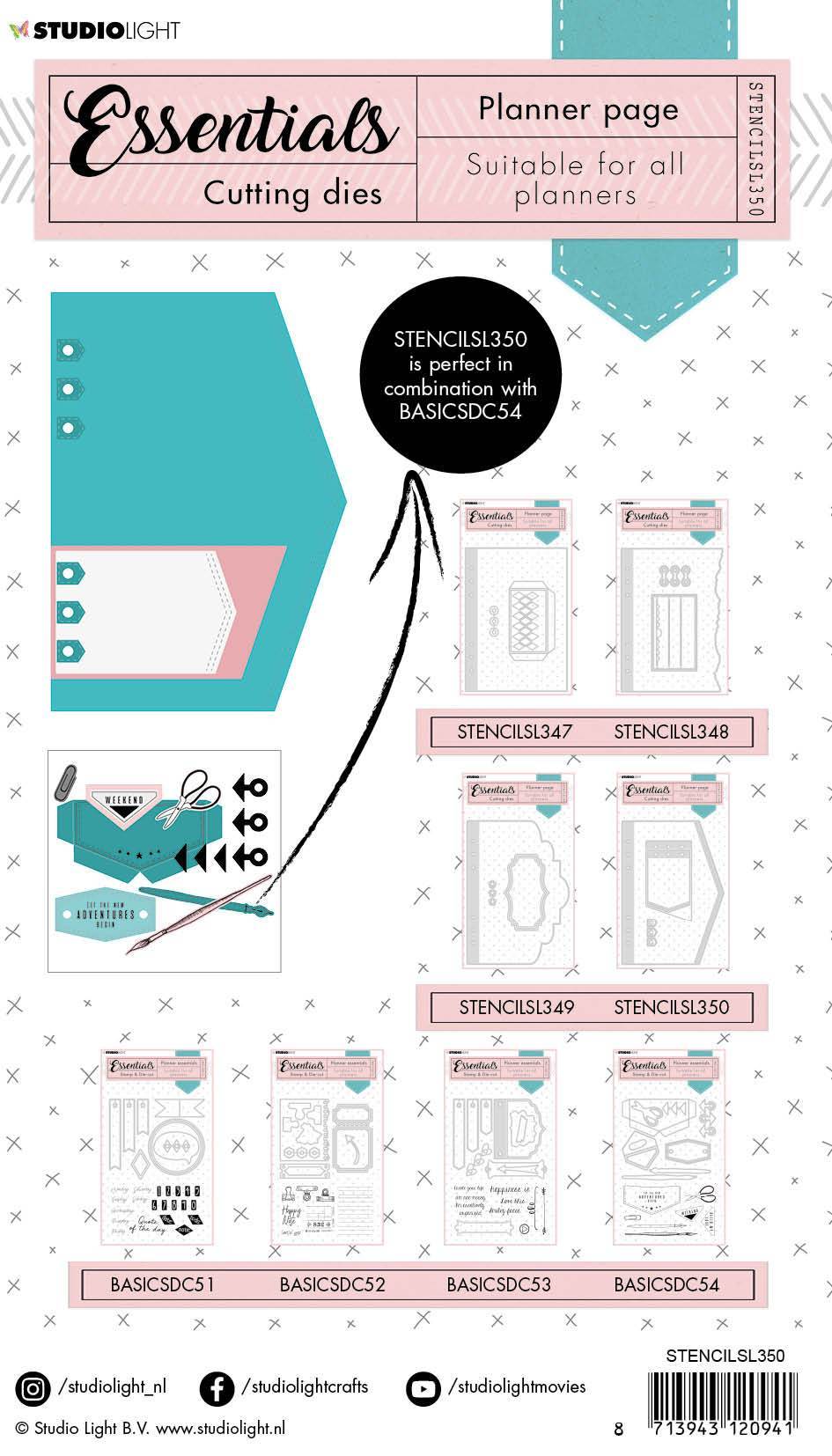 Cutting Die Jeans Planner Essentials nr.350