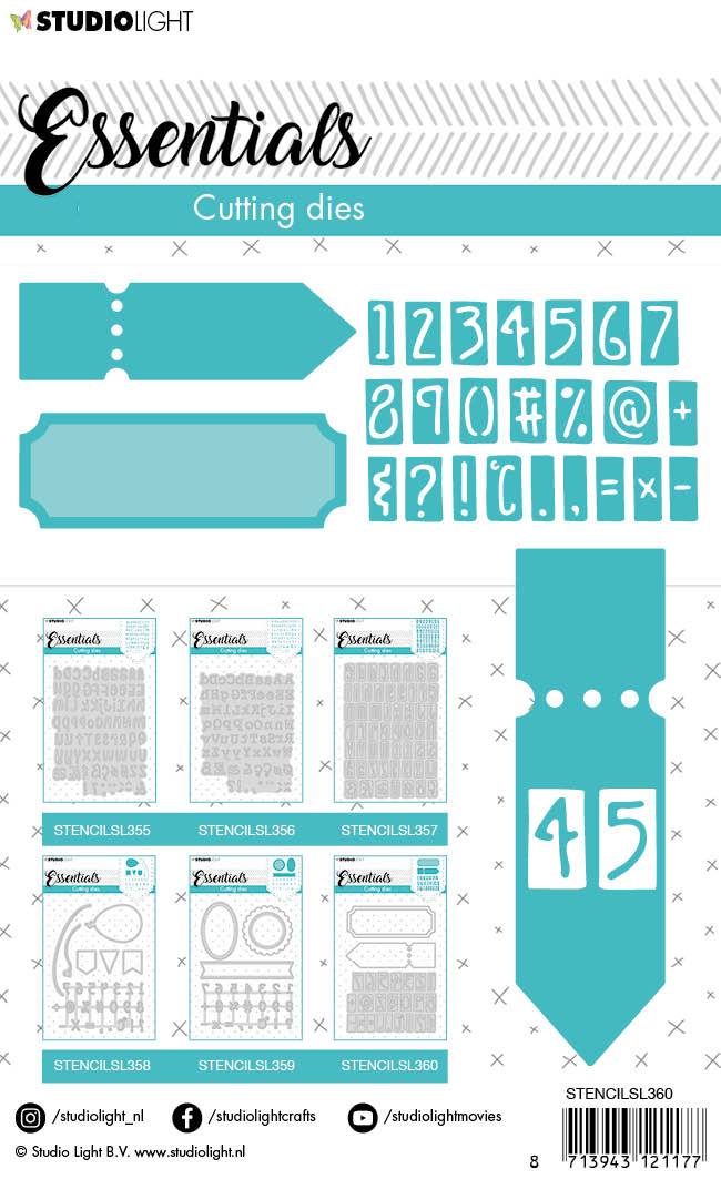 Cutting Die Numbers Essentials nr.360