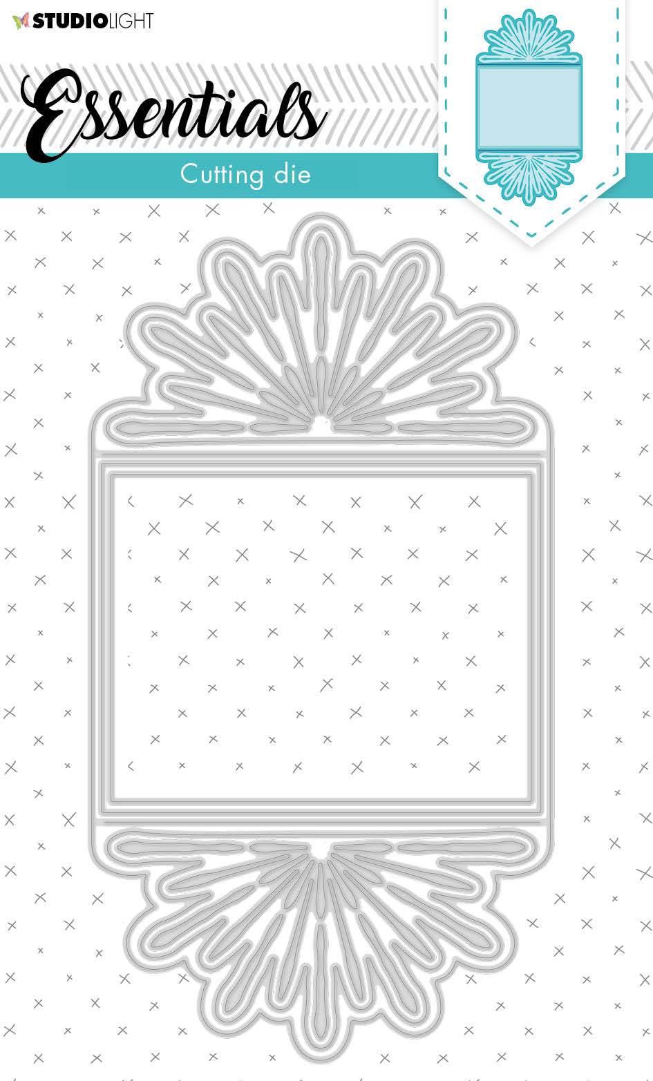 Cutting & Embossing Die Cardshape Trilogy Flower Essentials 114x209mm nr.368