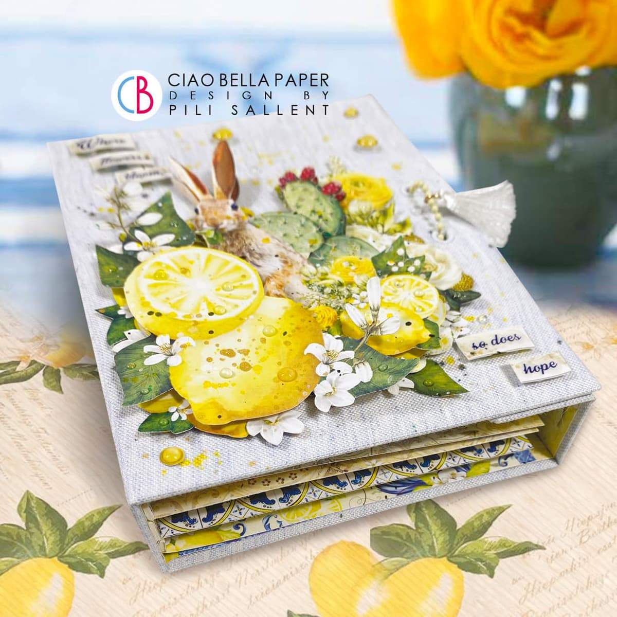 Ciao Bella Sicilia Patterns Pad 12"x12" 8/Pkg