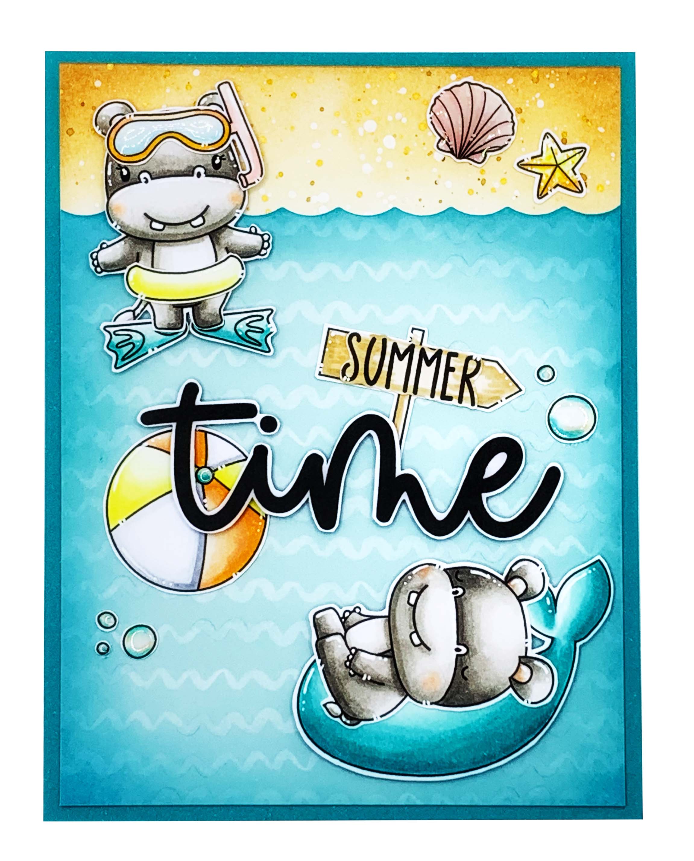 SS Clear Stamp Quotes Large Summer Time Sweet Stories 148x105x3mm 4 PC nr.269