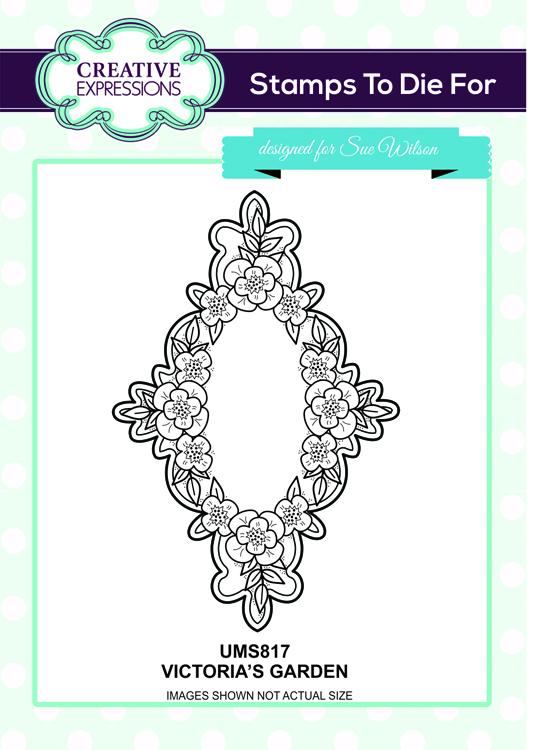 Creative Expressions Victoria's Garden Pre Cut Stamp