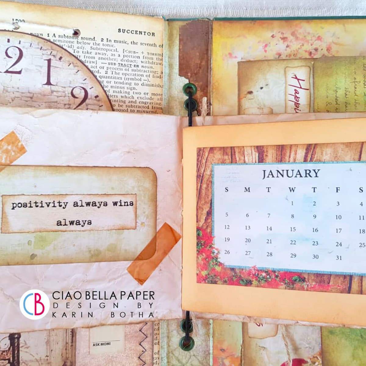 Ciao Bella Under The Tuscan Sun Patterns Pad 12"x12" 8/Pkg