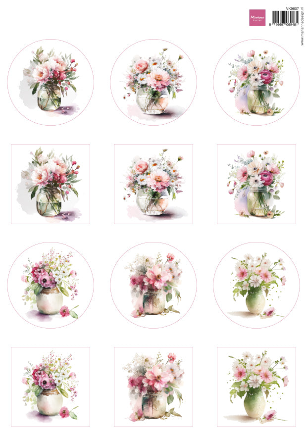 Parchment Texture Sheets - Floral 10