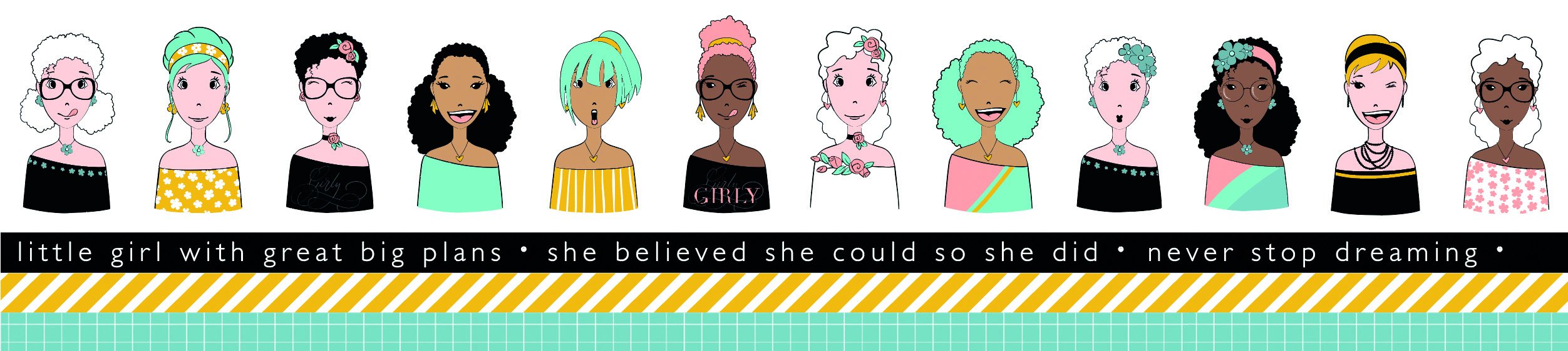 Karin Joan Washi Tape Missees Collection 4 rolls nr.04