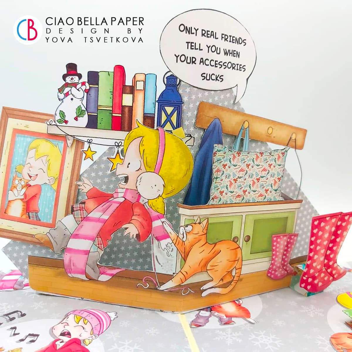 Ciao Bella Zoe & Ziggy Paper Pad 6"x6" 24/Pkg