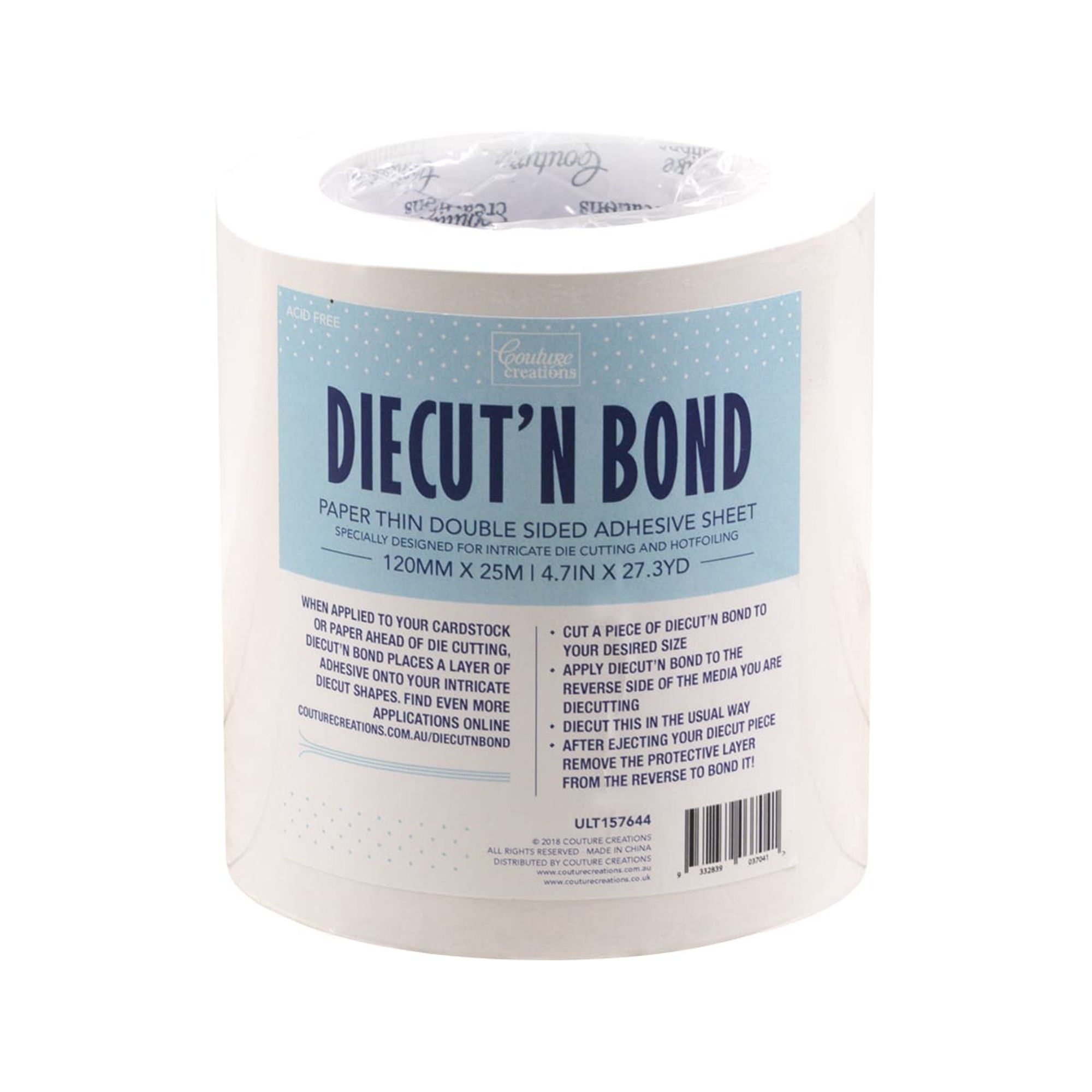 Couture Creations - Diecut'N Bond (Tape) 25m x 12cm (82 ft x 4.72 inches)