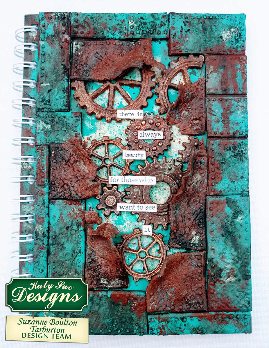 Distressed Cogs Silicone Mould