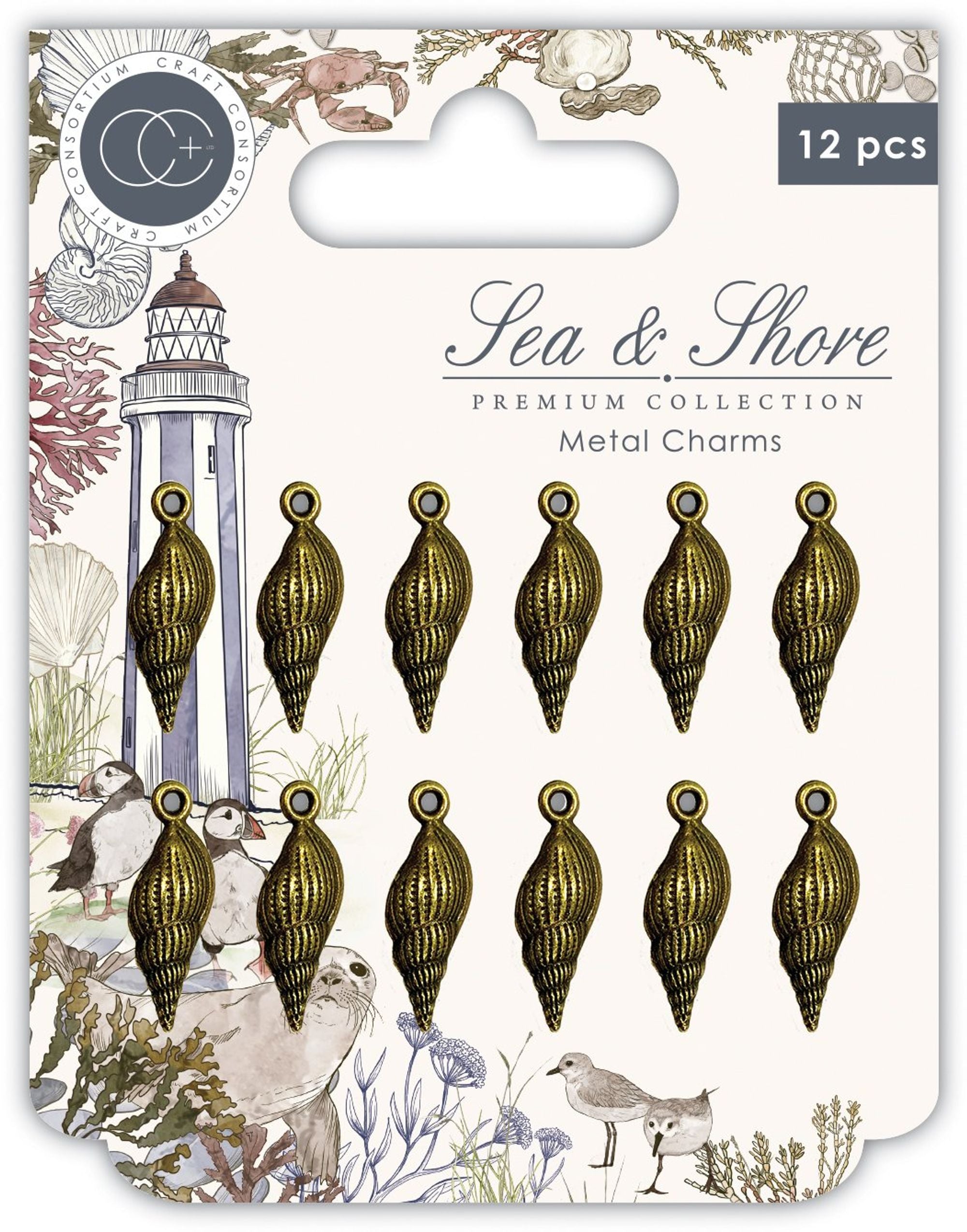 Craft Consortium The Herbarium Metal Charms - Trowels