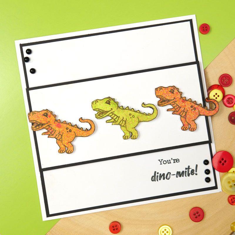 For the Love of Stamps - Dino-mite!