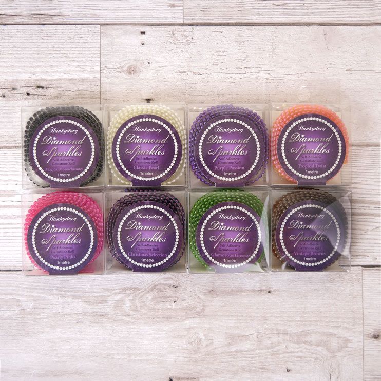 Diamond Sparkles Pearl Gemstone Rolls