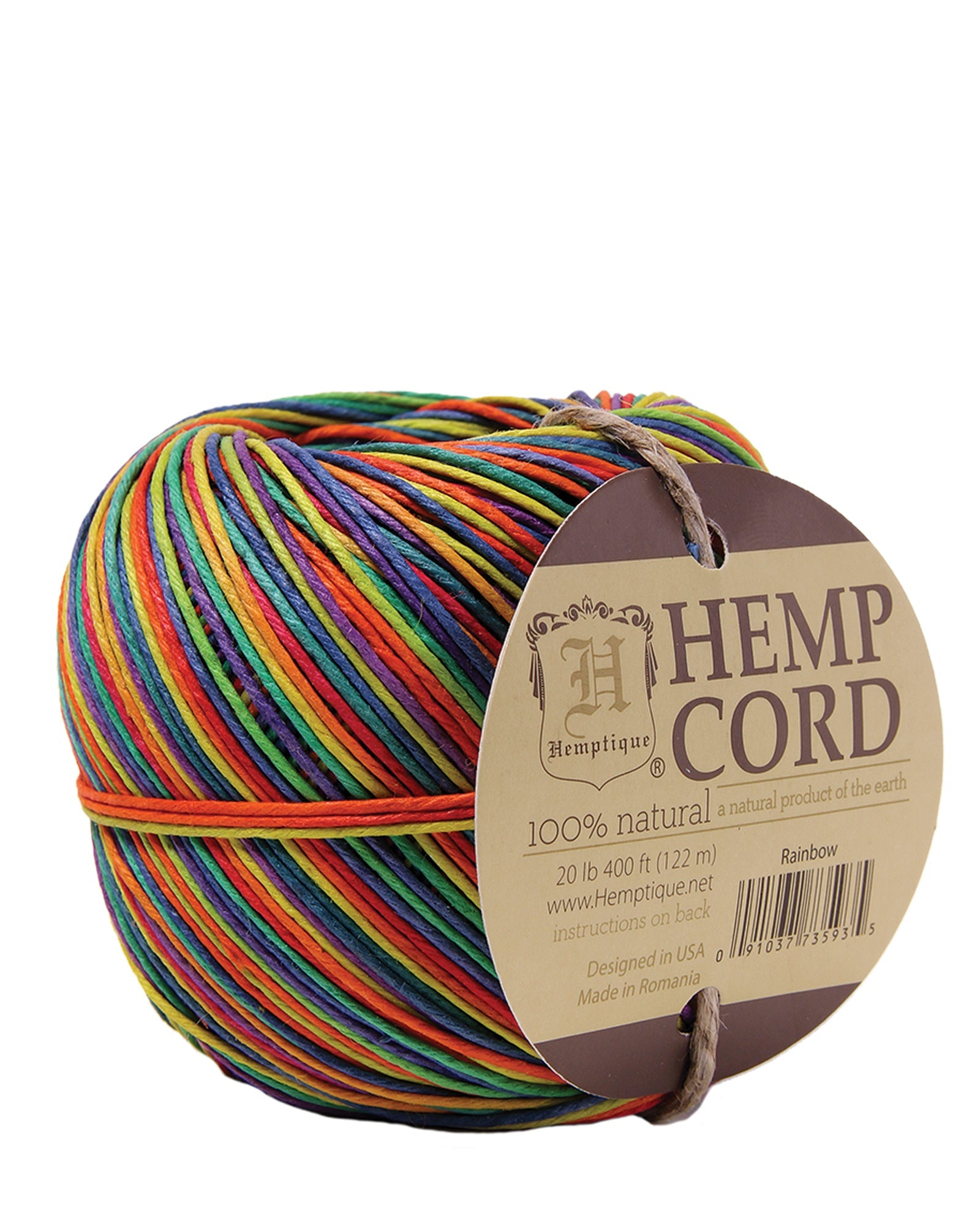 Hemptique Hemp Cord Ball - Rainbow