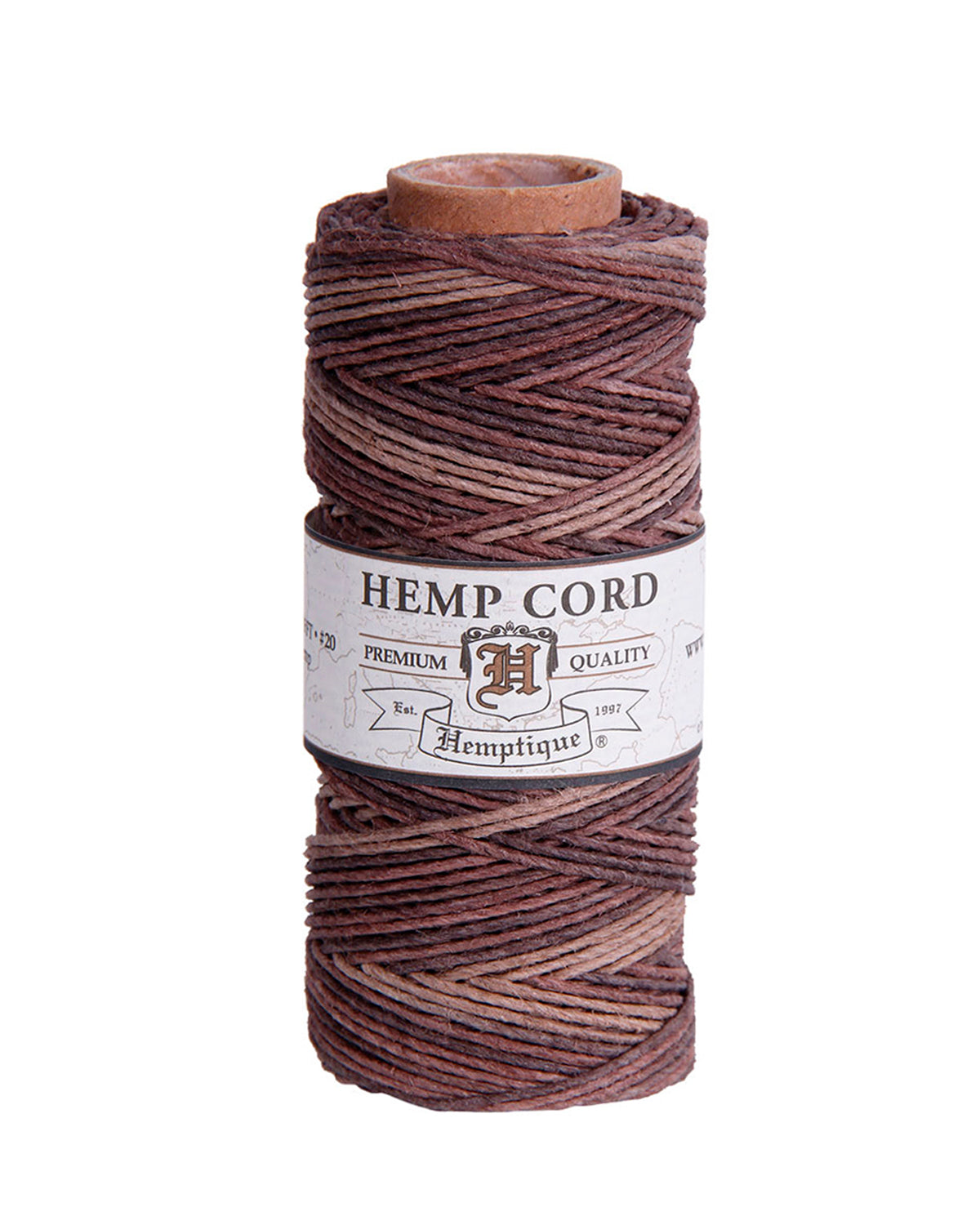Hemptique Hemp Variegated Cord Spool 20lb 205' Earthy