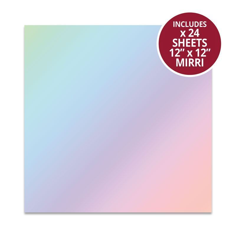 Mirri Card - 12" x 12" Rainbow Holographic Mirri Card - 12" x 12" Rainbow Holographic