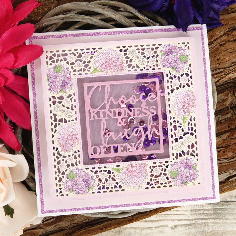 Moonstone Dies - Filigree Flowers - Hydrangea