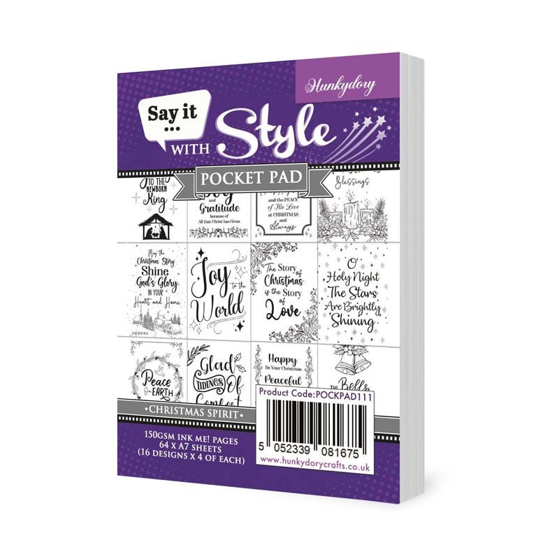 Say It With Style Pocket Pads - Christmas Spirit