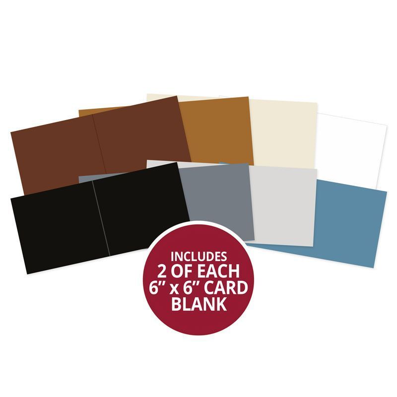 Adorable Scorable Pre-Scored Card Blanks - 6" x 6" Neutrals Selection