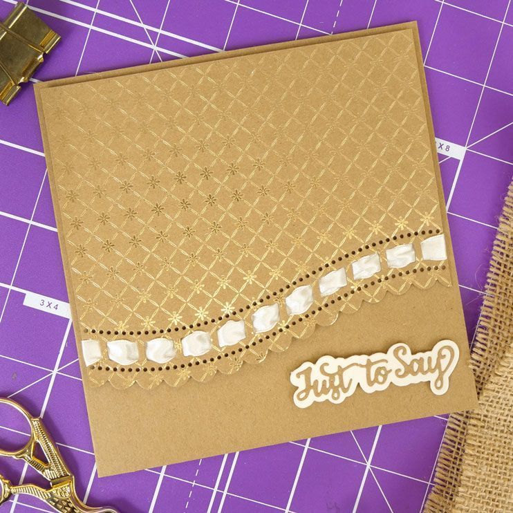 Kraft Pre-Scored Card Blanks - 6" x 6"