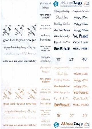 G18 - Mixed Tags - Monochrome & Sepia