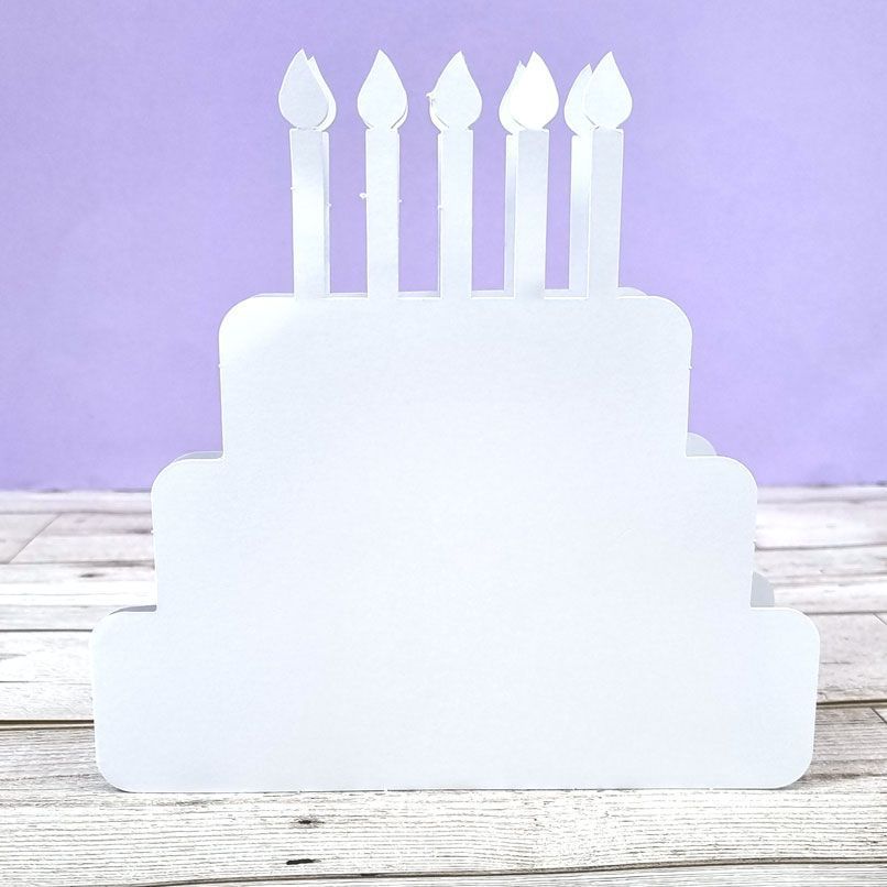 Luxury Shaped Card Blanks & Envelopes - Cake