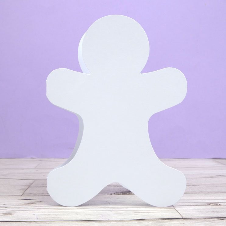 Luxury Shaped Card Blanks & Envelopes - Gingerbread Man