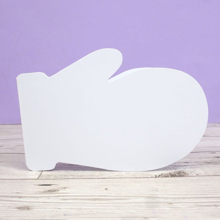 Luxury Shaped Card Blanks & Envelopes - Winter Mitten