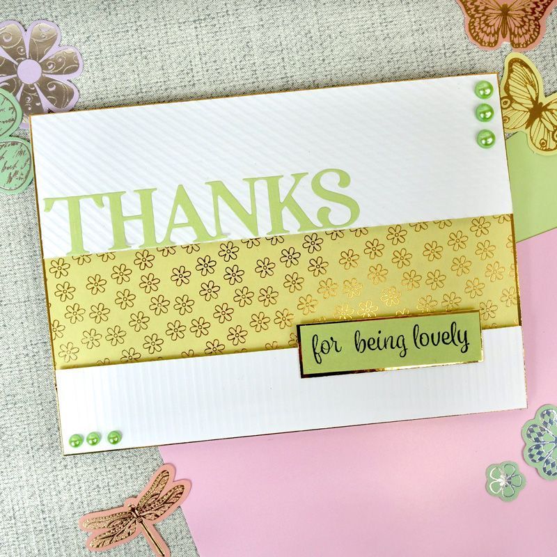 Stickables A5 Self-Adhesive Foiled Paper Pack - Springtime