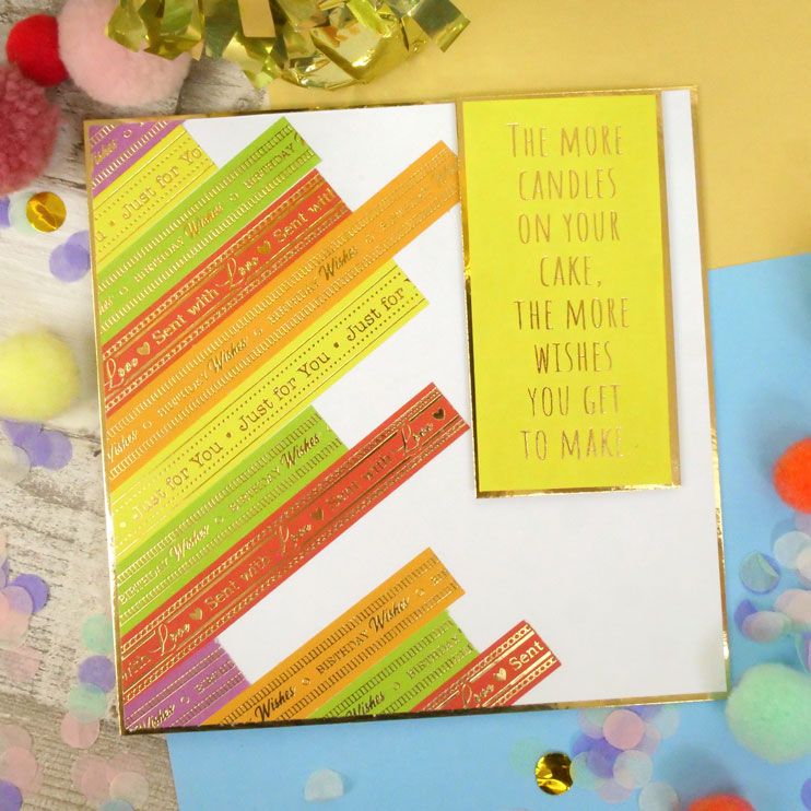 Bold & Bright Stickables Foiled & Die-Cut Self-Adhesive Occasions Borders