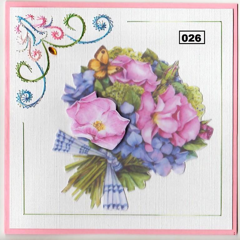 Laura's Design Digital Embroidery Pattern - Floral Corner