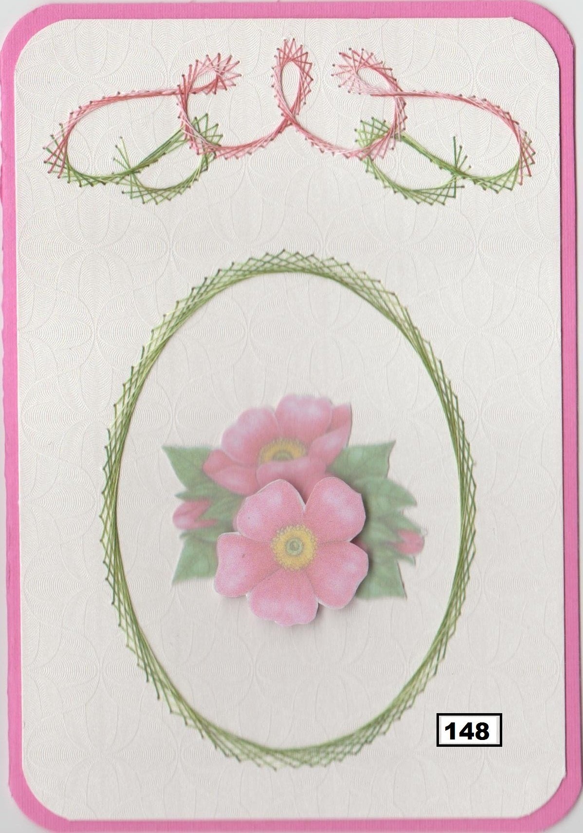 Laura's Design Digital Embroidery Pattern - Oval Frame & Flourish