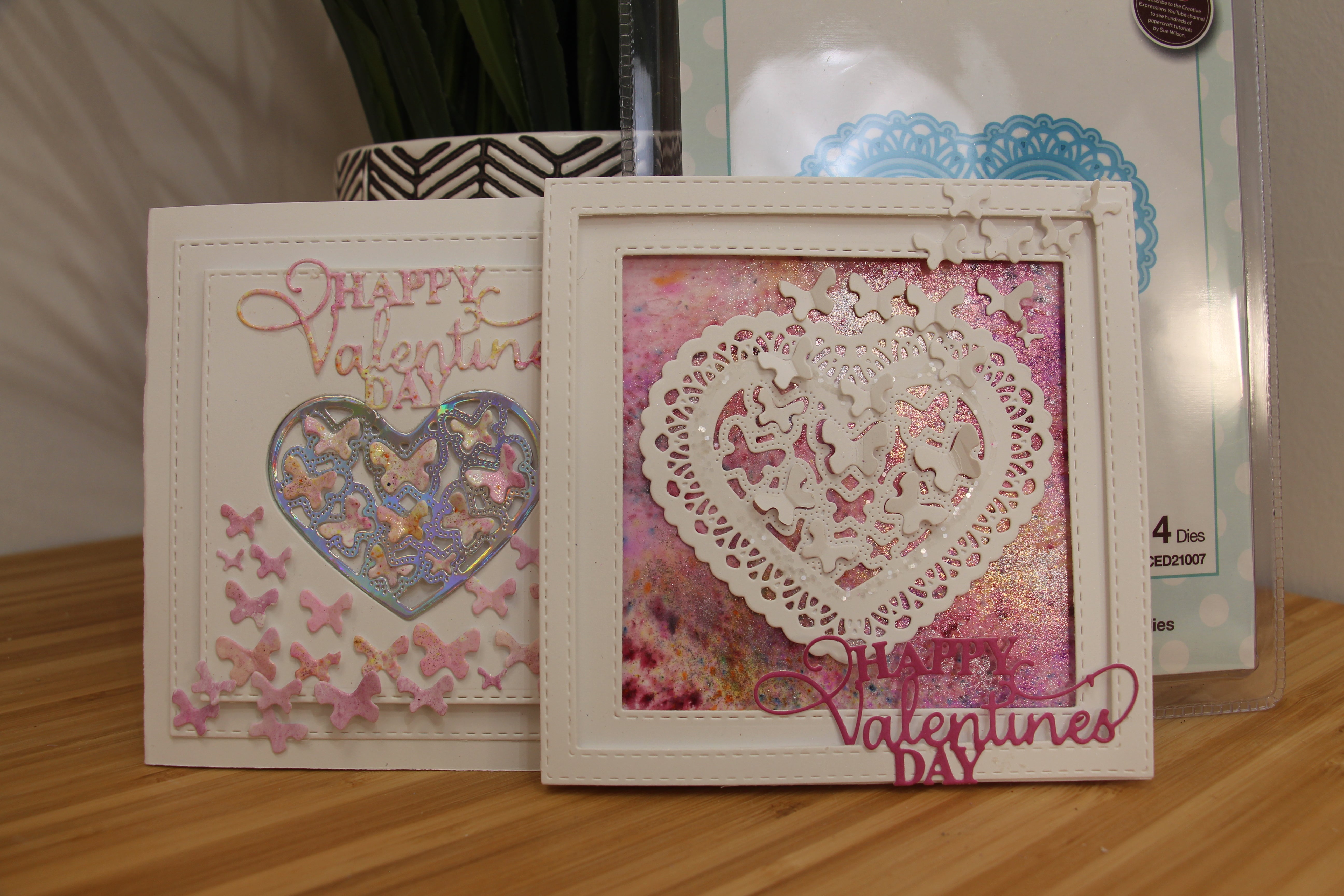 Creative Expressions Fluttering Heart Card - February 3rd