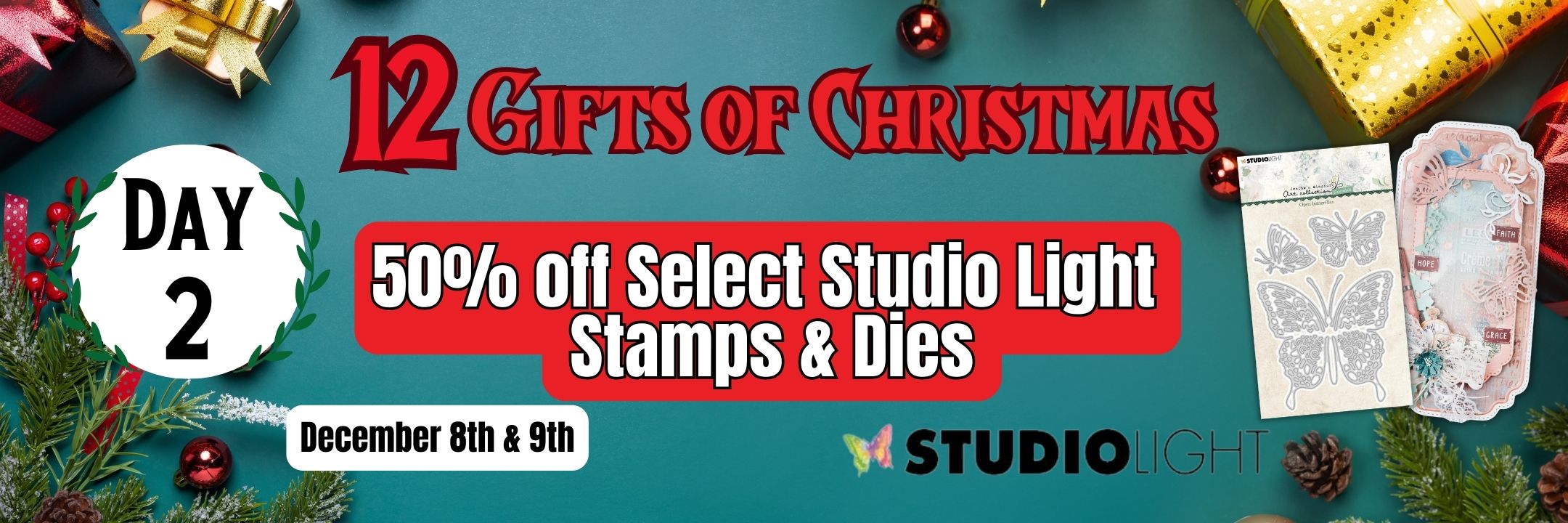 12 Gifts of Christmas -- Day 2 -- Studio Light Stamps & Dies