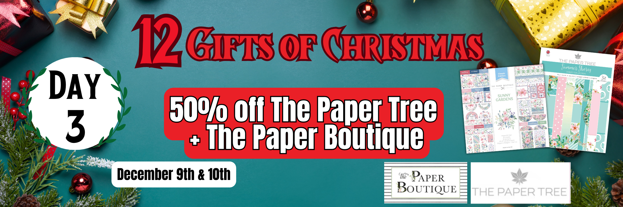 12 Gifts Of Christmas -- Day 3 -- The Paper Tree & The Paper Boutique