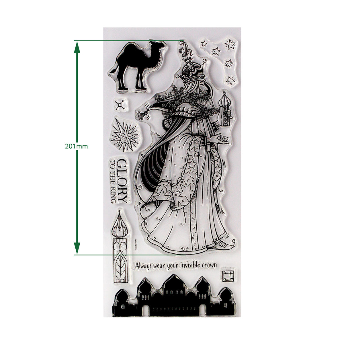 Pink Ink Designs - Aurelius - Christmas King, DL Stamp Set