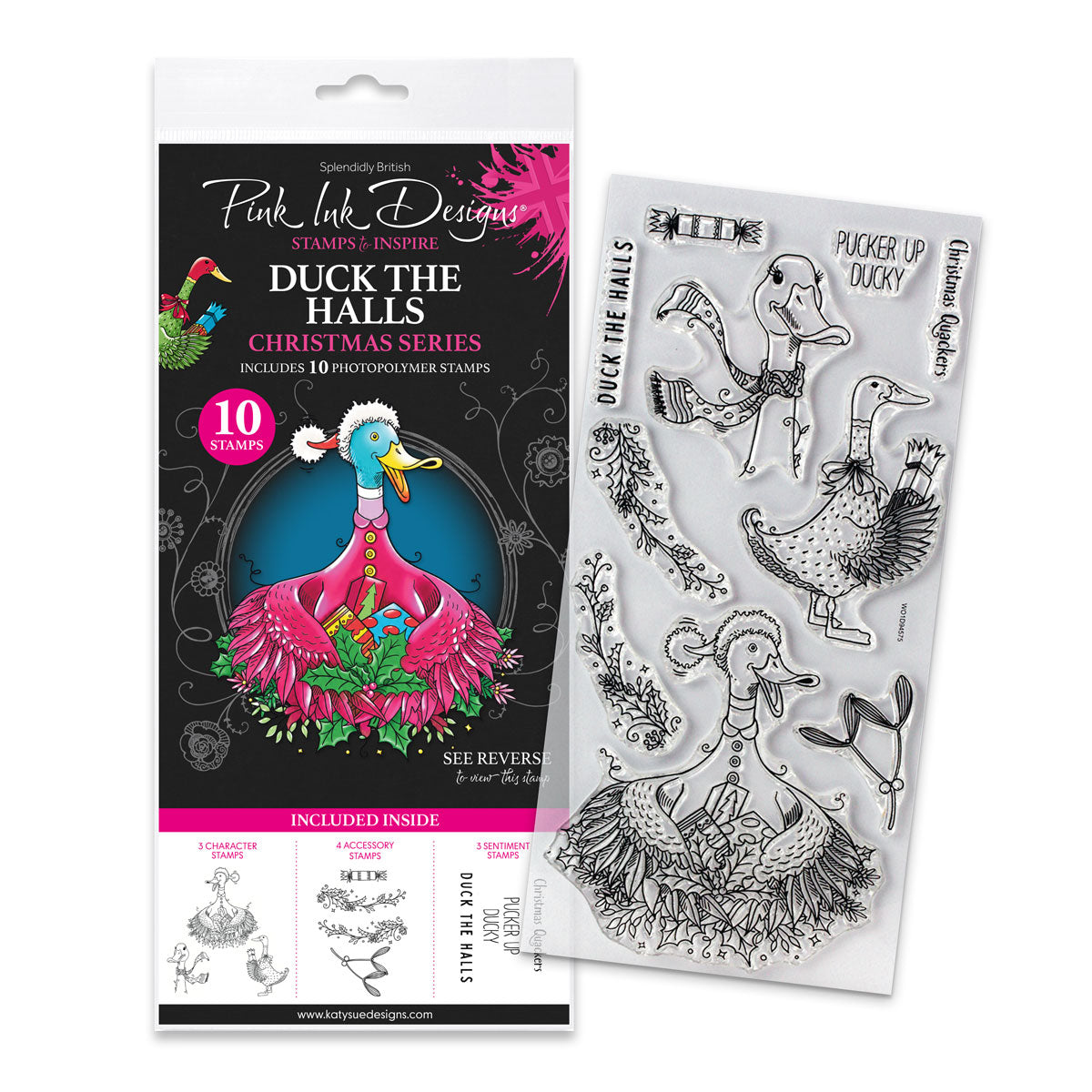 Pink Ink Designs - Duck The Halls, DL Stamp Set