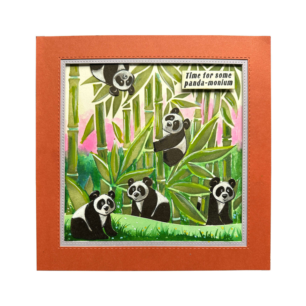 Pink Ink Designs - Miranda Panda, DL Stamp Set