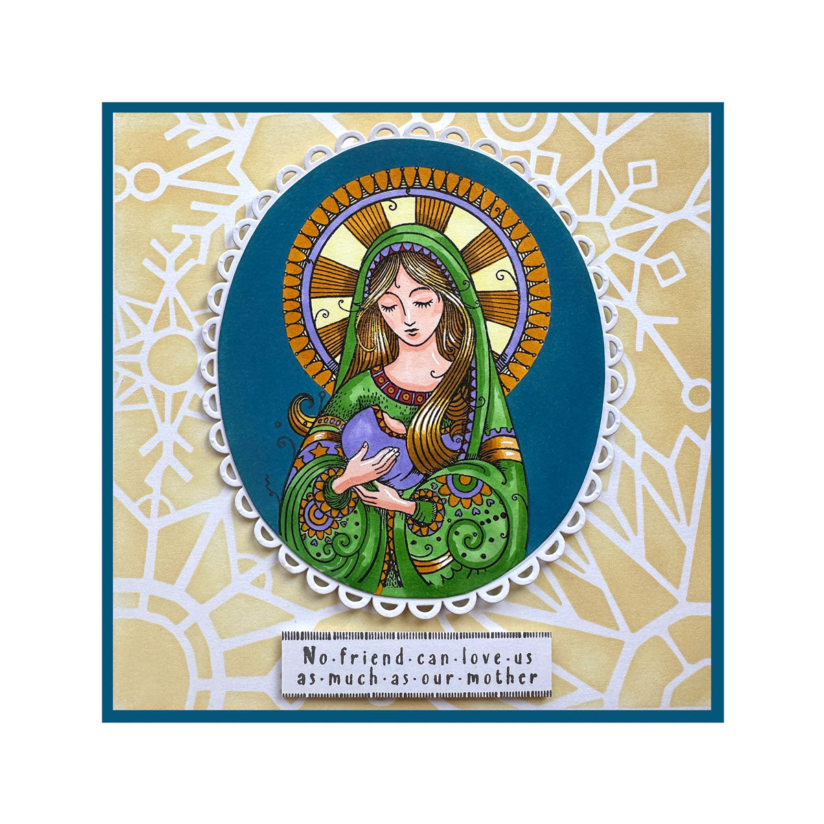 Pink Ink Designs - Quiet Grace - Christmas Mother Mary, DL Stamp Set