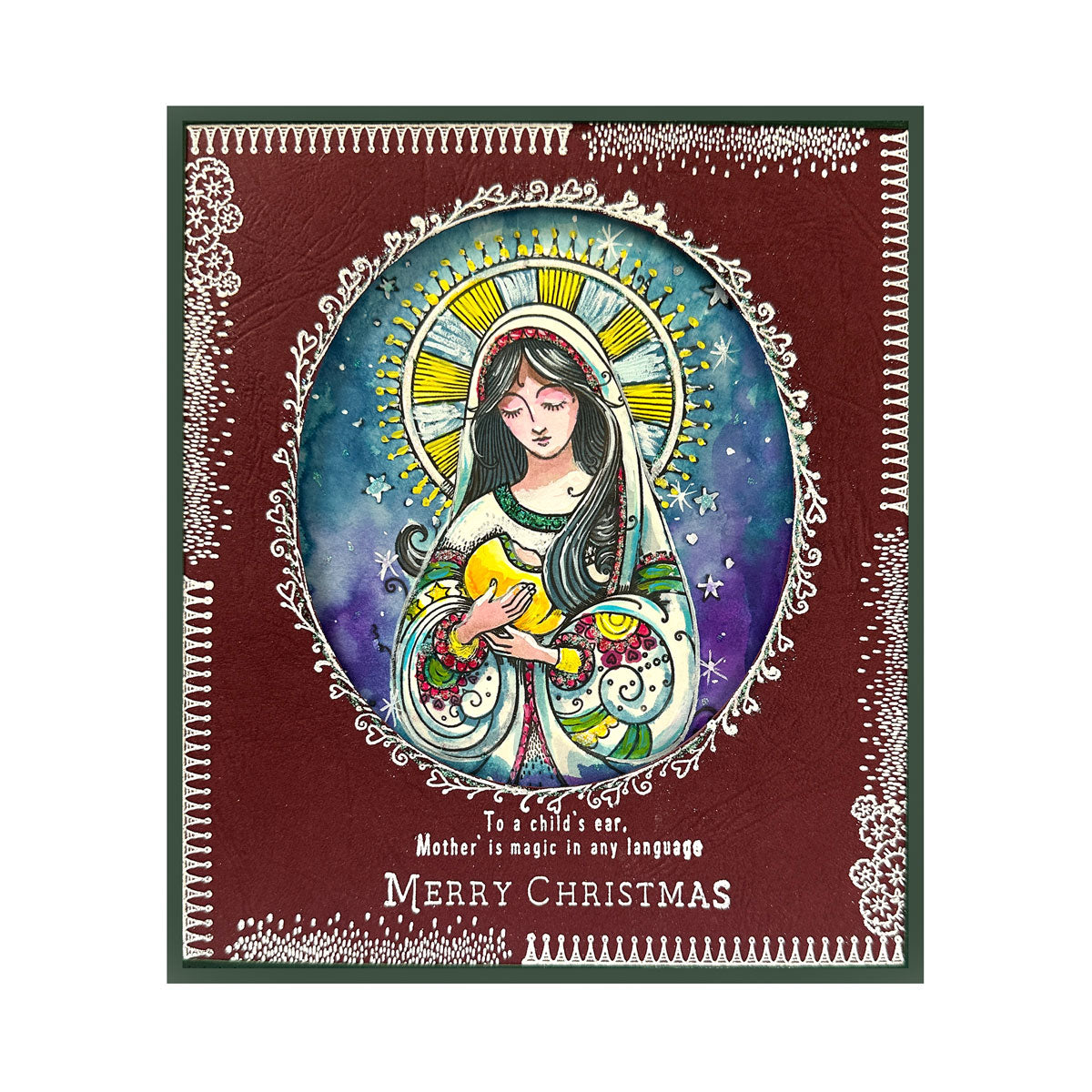 Pink Ink Designs - Quiet Grace - Christmas Mother Mary, DL Stamp Set