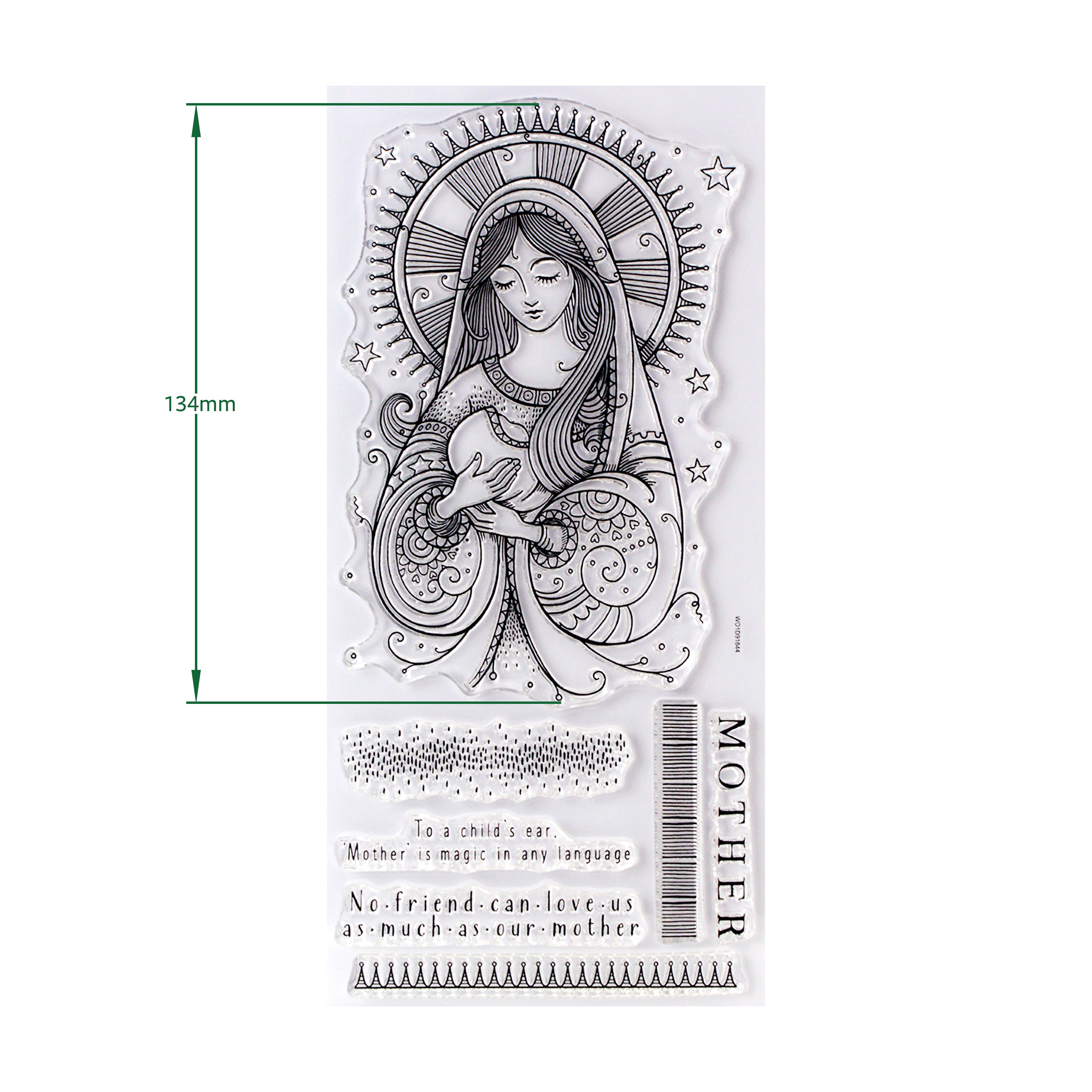 Pink Ink Designs - Quiet Grace - Christmas Mother Mary, DL Stamp Set