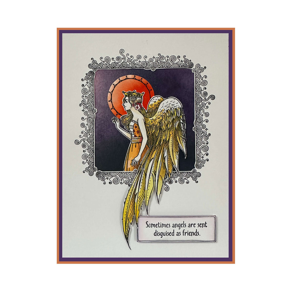 Pink Ink Designs - Seraphina - Christmas Angel, DL Stamp Set