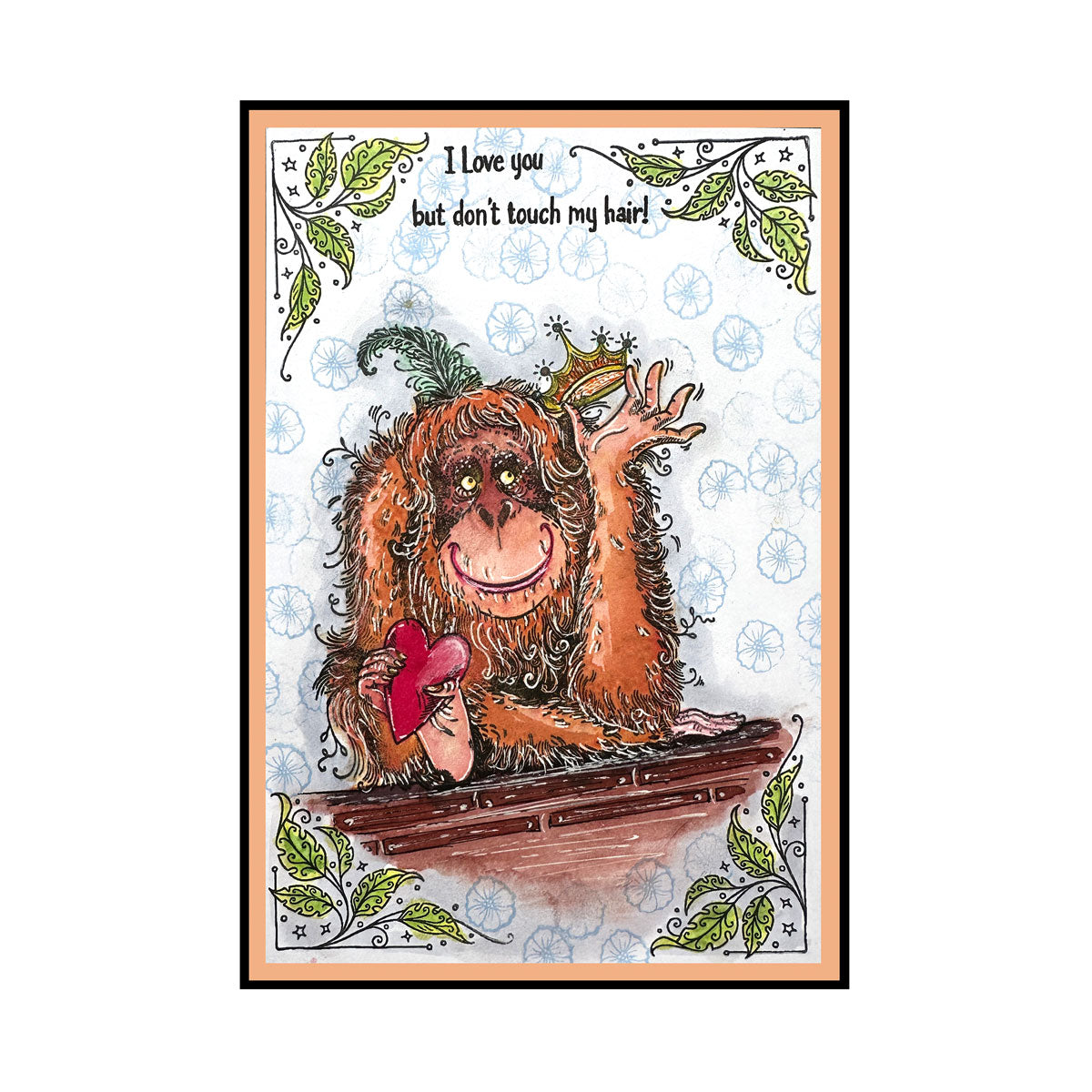 Pink Ink Designs - Orangutangle Orangutan, DL Stamp Set