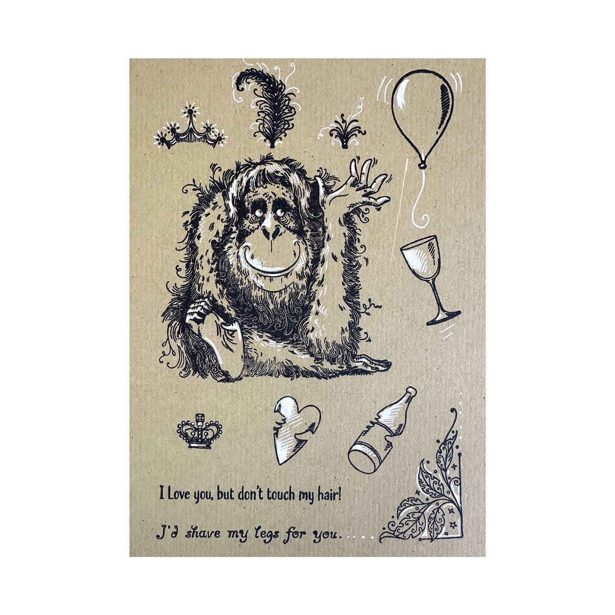 Pink Ink Designs - Orangutangle Orangutan, DL Stamp Set