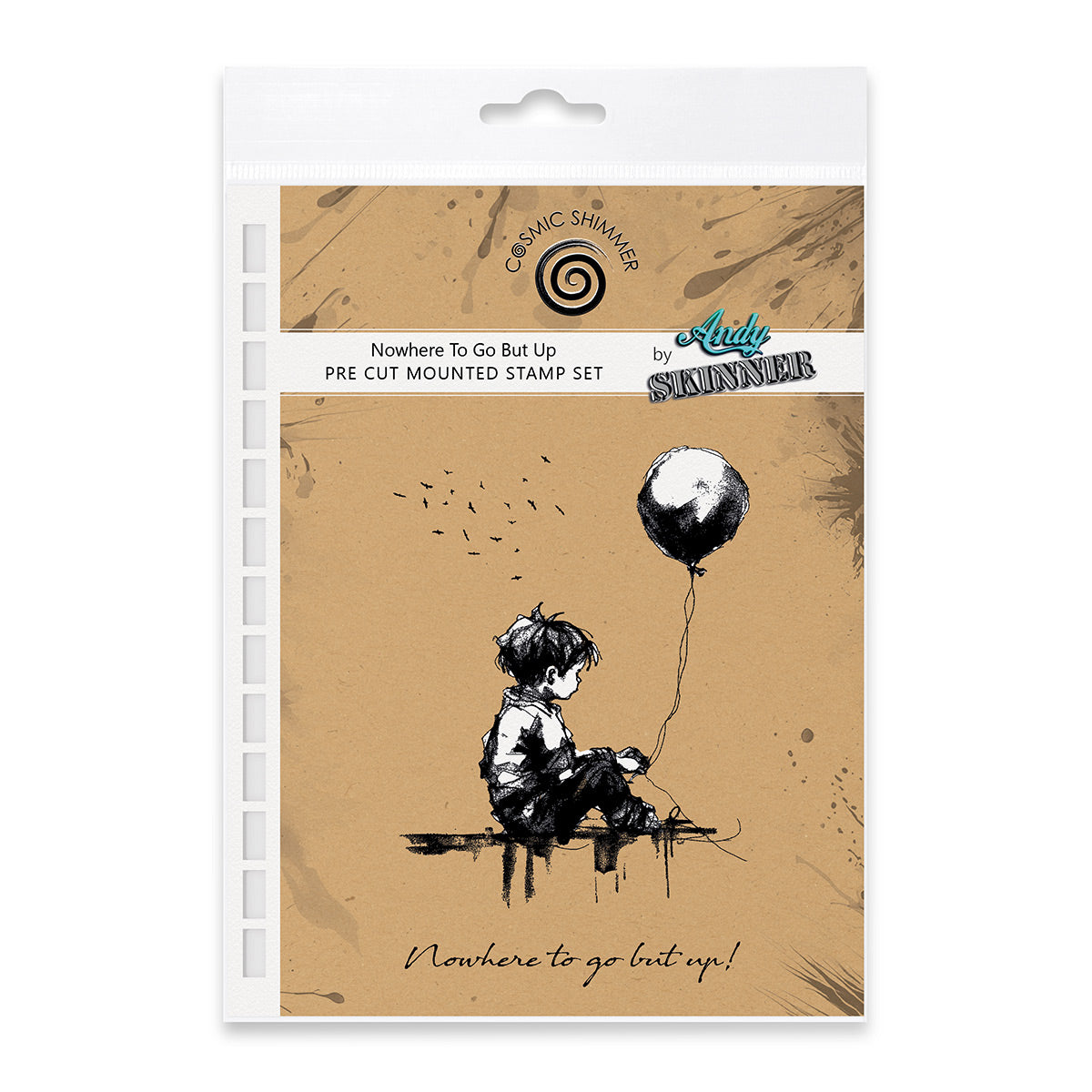 Nowhere To Go But Up Pre Cut Rubber Stamp Set by Andy Skinner